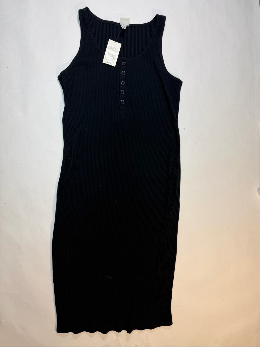 a new day Black Ribbed Midi Tank Dress - Picture 1 of 3